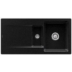 Villeroy &amp; Boch Siluet built-in sink 333702J0 with drain fitting and eccentric actuation, chromite