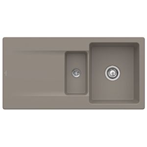 Villeroy & Boch Siluet Einbauspüle 333702TR mit Ablaufgarnitur und Exzenterbetätigung, Timber