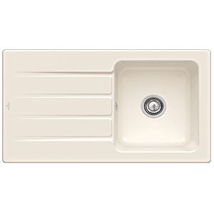 Villeroy & Boch Architectura MetalRim évier encastré 335001KR avec jeu de déchets et fonctionnement manuel, crema