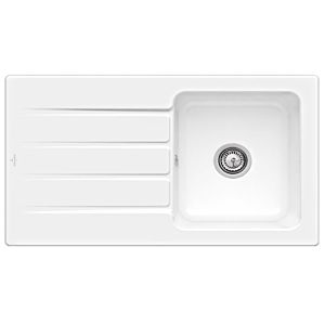 Villeroy & Boch Architectura MetalRim sink 335001R1 with waste set and manual operation, white