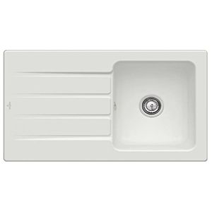 Villeroy & Boch Architectura MetalRim sink 335001SM with waste set and manual operation, Steam