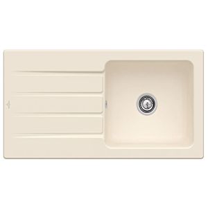 Villeroy & Boch Architectura MetalRim sink 336001FU with waste set and manual operation, Ivory