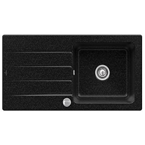 Villeroy &amp; Boch Architectura built-in sink 336002J0 with drain fitting and eccentric actuation, chromite