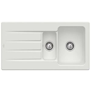 Villeroy & Boch Architectura MetalRim sink 336501SM with waste set and manual operation, Steam