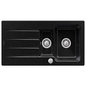 Villeroy & Boch Architectura Einbauspüle 336502J0 mit Ablaufgarnitur und Exzenterbetätigung, Chromit