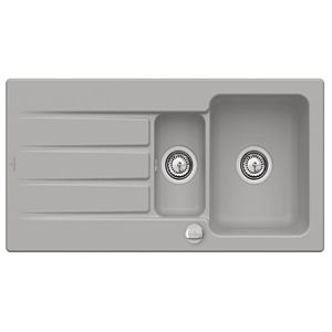 Villeroy & Boch Architectura Einbauspüle 336502KD mit Ablaufgarnitur und Exzenterbetätigung, Fossil