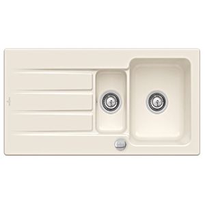 Villeroy & Boch Architectura Einbauspüle 336502KR mit Ablaufgarnitur und Exzenterbetätigung, Crema