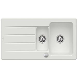 Villeroy & Boch Architectura Einbauspüle 336502SM mit Ablaufgarnitur und Exzenterbetätigung, Steam