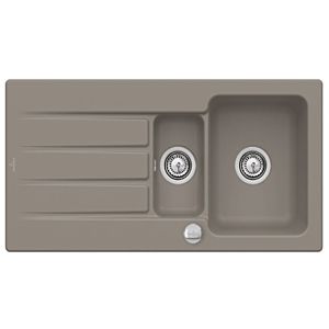 Villeroy & Boch Architectura Einbauspüle 336502TR mit Ablaufgarnitur und Exzenterbetätigung, Timber