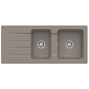 Villeroy & Boch Architectura Einbauspüle 338001TR mit Ablaufgarnitur und Handbetätigung, Timber