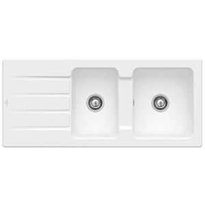 Villeroy &amp; Boch Architectura built-in sink 338002SL with drain fitting and eccentric actuation, Stone