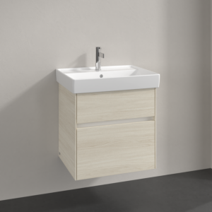 Villeroy et Boch Collaro meuble sous-vasque C00800AA 55,4x54,6x44,4cm, évier central, chêne blanc