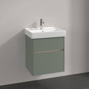 Villeroy and Boch Collaro vanity unit C00700AF 51x54.6x41.4cm, washbasin in the middle, soft green