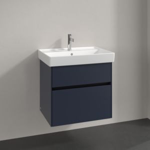 Villeroy et Boch Collaro meuble sous-vasque C00900VQ 60,4x54,6x44,4cm, évier central, bleu marine