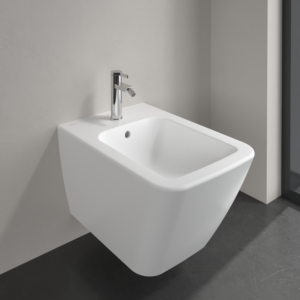 Villeroy und Boch Finion Wandbidet 446500RW wandhängend, 375 x 320 mm, Weiß Alpin CeramicPlus