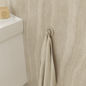 Villeroy &amp; Boch Elements Tender towel hook TVA15101100064 54x54x32mm, round, brushed nickel black