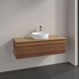 Villeroy und Boch Antao Waschtisch-Unterschrank K32011HM 120x36x50cm, Waschbeckenplattenfarbe honey oak, warm walnut