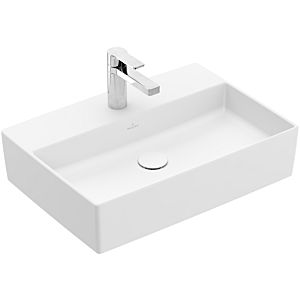 Villeroy & Boch Memento 2.0 Waschtisch 4A0761RW 60x42cm, mit Hahnl., ohne Überlauf, Stone White C+