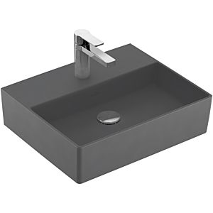 Villeroy & Boch Memento 2.0 Waschtisch 4A225LI4 50 x 42 cm, Graphite C-plus, mit Hahnloch, ohne Überlauf