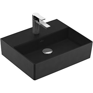 Villeroy & Boch Memento 2.0 Waschtisch 4A225LS5 50 x 42 cm, Ebony C-plus, mit Hahnloch, ohne Überlauf
