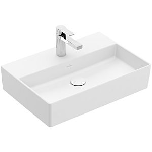 Villeroy & Boch Memento 2.0 Waschtisch 4A2261RW 60 x 42 cm, Stone White C-plus, mit Hahnloch, ohne Überlauf