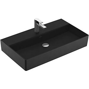 Villeroy & Boch Memento 2.0 Waschtisch 4A2281S5 80 x 47 cm, Ebony C-plus, mit Hahnloch, ohne Überlauf