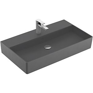 Villeroy & Boch Memento 2.0 Waschtisch 4A228LI4 80 x 47 cm, Graphite C-plus, mit Hahnloch, ohne Überlauf