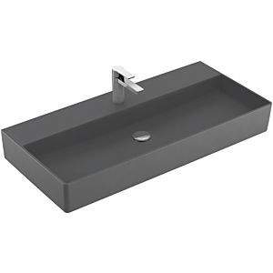 Villeroy & Boch Memento 2.0 Waschtisch 4A22A2I4 100 x 47 cm, Graphite C-plus, mit Hahnloch, ohne Überlauf