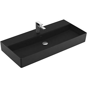 Villeroy & Boch Memento 2.0 Waschtisch 4A22A2S5 100 x 47 cm, Ebony C-plus, mit Hahnloch, ohne Überlauf