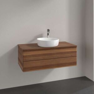 Villeroy und Boch Antao Waschtisch-Unterschrank K20012HM 100x36x50cm, Waschbeckenplattenfarbe warm walnut, warm walnut