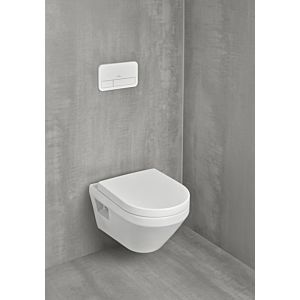Villeroy und Boch Architectura Combi-Pack Wand-WC mit WC-Sitz 5684CL01   oval, 37x53 cm, TwistFlush, Abgang waagerecht, weiß