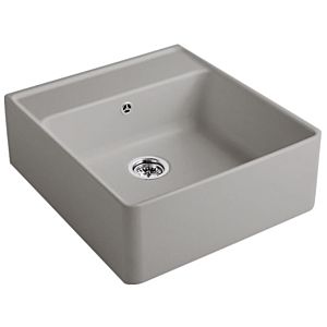Villeroy and Boch single bowl sink 632062KD drain fitting, eccentric actuation, fastening kit, fossil