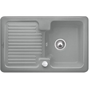 Villeroy & Boch Condor Einbauspüle 674502SL mit Ablaufgarnitur und Exzenterbetätigung, Stone