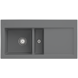 Évier encastrable Villeroy et Boch Subway 60 677000SL, évier à gauche, 1000 x 510 mm, pierre CeramicPlus