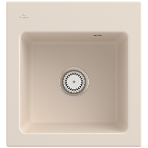 Villeroy und Boch Subway 45 XS Einbauspüle 678100FU Spülbecken, 475 x 510 mm, ivory CeramicPlus