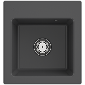 Villeroy und Boch Subway 45 XS Einbauspüle 678100i4 Spülbecken, 475 x 510 mm, graphit CeramicPlus