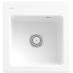 Villeroy und Boch Subway 45 XS Einbauspüle 678100KG Spülbecken, 475 x 510 mm, snow white CeramicPlus