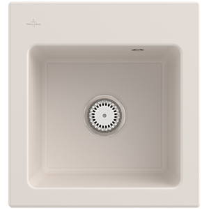 Évier encastrable Villeroy et Boch Subway 45 XS 678100KR, 475 x 510 mm, crème CeramicPlus