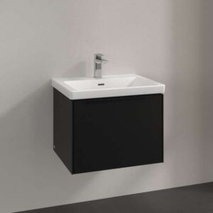 Villeroy und Boch Subway 3.0 Waschtisch-Unterschrank C57701VL 1 Auszug, 572 x 429 x 478 mm, Volcano Black