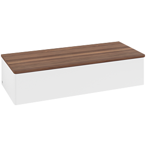 Villeroy &amp; Boch Antao sideboard L41002MT 120x26.8x50cm, washbasin top color warm walnut, white matt lacquer