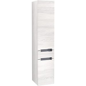 Villeroy & Boch Subway 2.0 Hochschrank A70710E8 35x165x37cm, links, Griff chrom, white wood
