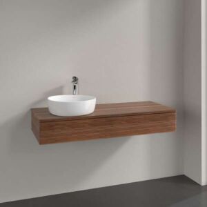Villeroy und Boch Antao Waschtisch-Unterschrank K11112HM 120x19x50cm, Waschbeckenplattenfarbe warm walnut, warm walnut