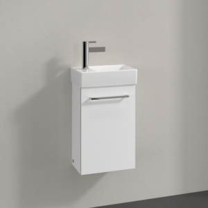Villeroy et Boch Avento meuble sous-vasque A87601B4 34 x 51,4 x 20,2 cm, charnières à droite, 1 porte, Blanc Cristal