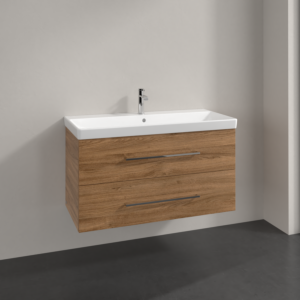 Villeroy and Boch Avento vanity unit A89200RH 98x51.4x45.2cm, 2 pull-outs, wall- Kansas Oak