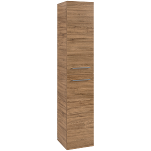 Villeroy und Boch Avento Hochschrank A89401RH 35x176x37,2cm, Anschlag rechts, 2 Türen, Kansas Oak