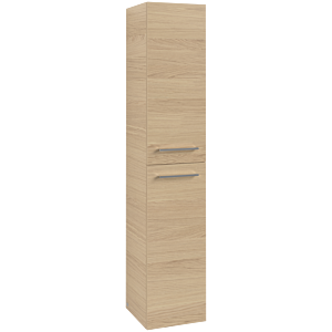 Villeroy und Boch Avento Hochschrank A89401VJ 35 x 176 x 37,2 cm, Anschlag rechts, 2 Türen, Nordic Oak