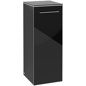 Villeroy & Boch Avento Seitenschrank A89501B3 35x89,2x37cm, Crystal Black, Anschlag rechts