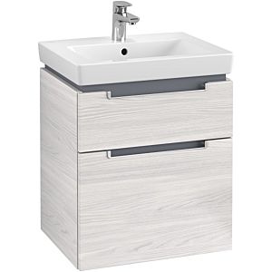 Villeroy & Boch Subway 2.0 Villeroy & Boch Subway 2.0 A90800E8 53.7x59x42.3cm, 2 pull-outs, silver matt handle, white wood