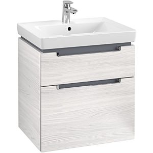 Villeroy & Boch Subway 2.0 Waschtischunterschrank A90910E8, 58,7x59x45,4cm, White Wood, chrom