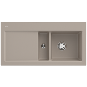 Villeroy and Boch Subway 60 built-in sink 671200AM sink right, 1000x510mm; almond CeramicPlus